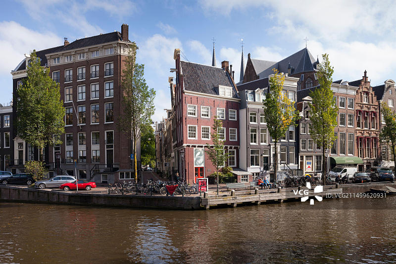 荷兰阿姆斯特丹绅士运河风光图片素材