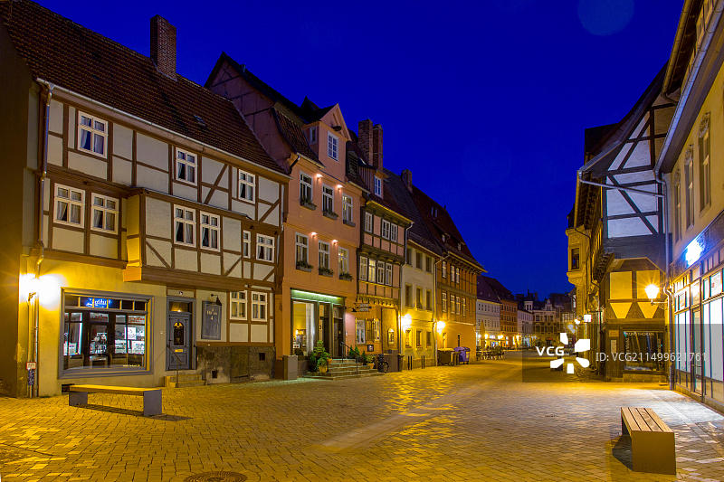 萨克森-安哈尔特州奎德林堡霍肯地理风光图片素材