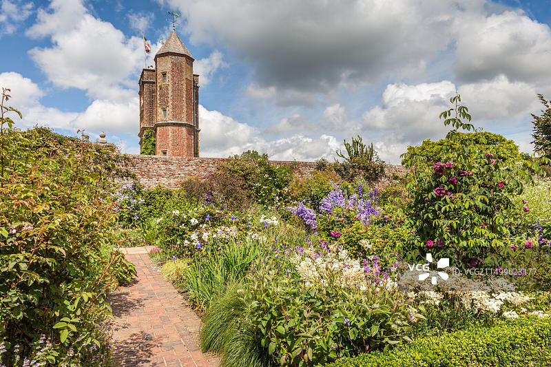 地理/旅游，英国肯特郡克兰布鲁克，西辛赫斯特城堡塔楼图片素材