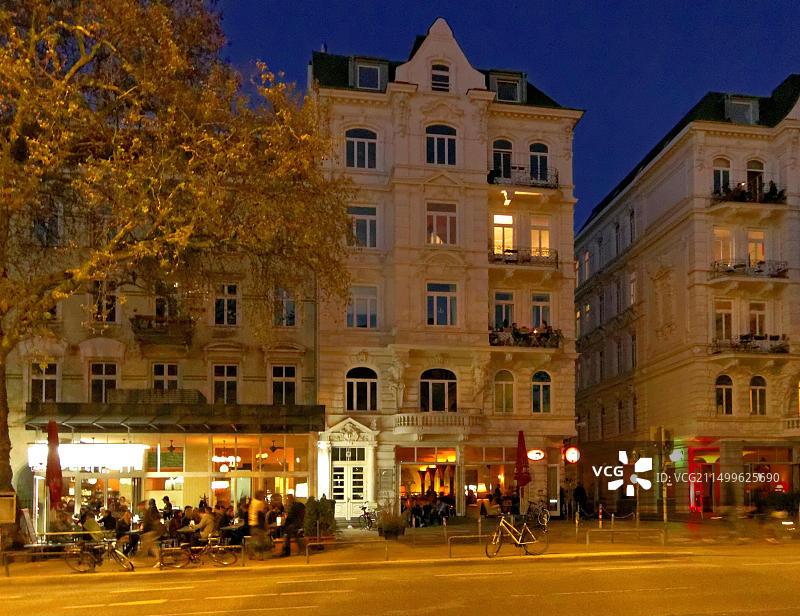 德国汉堡圣保利Schanze区Schanzenstrasse街景图片素材