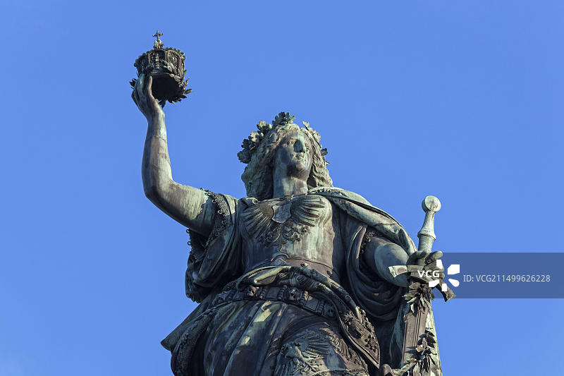 德国黑森州吕德斯海姆：尼德瓦尔德的日耳曼语图片素材