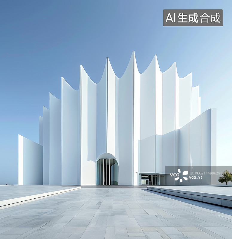 【AI数字艺术】现代建筑图片素材