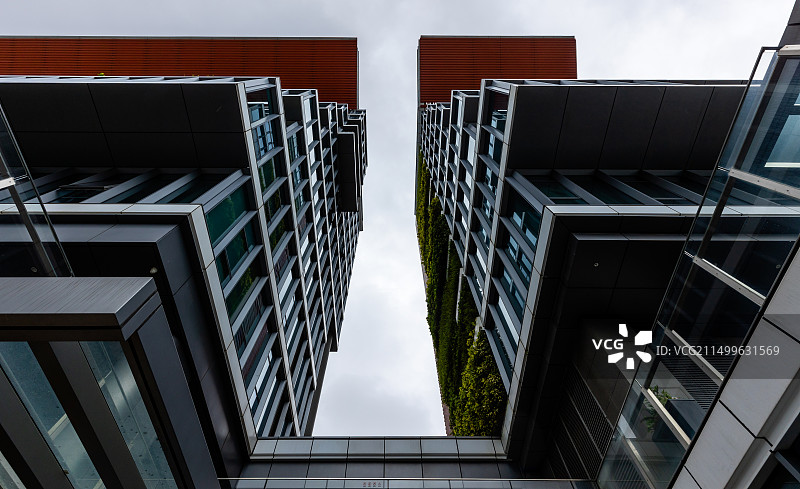 深圳城市现代感的时尚建筑外观图片素材