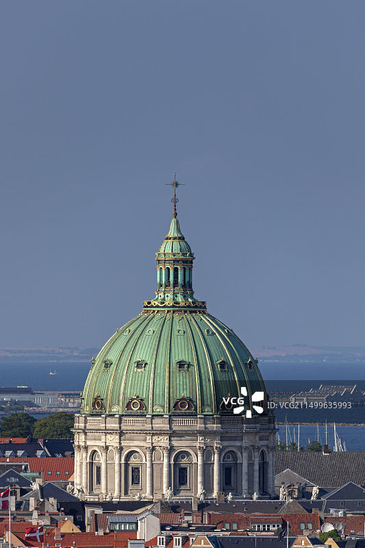 丹麦哥本哈根克里斯蒂安堡宫的景色图片素材