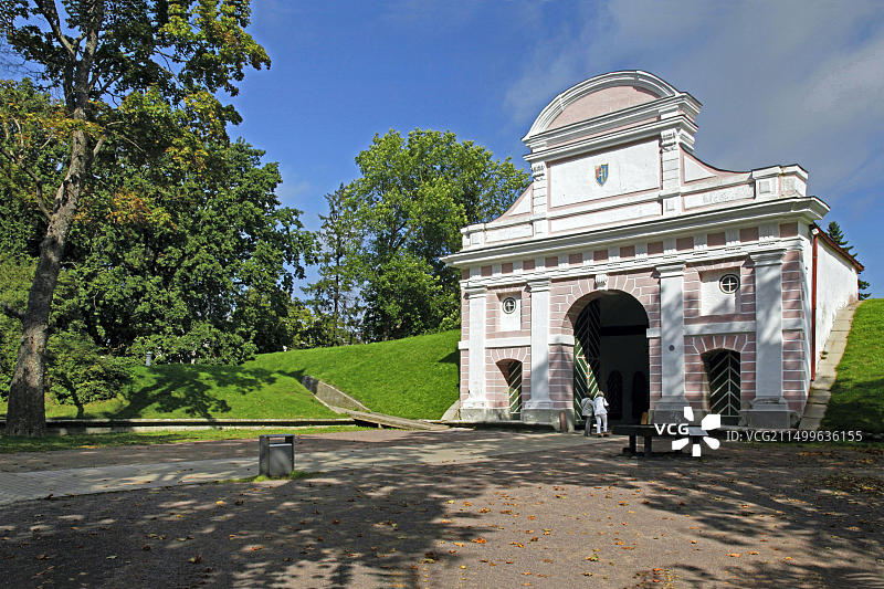 爱沙尼亚帕尔努塔林纳门，建于1675-86年，巴洛克风格图片素材