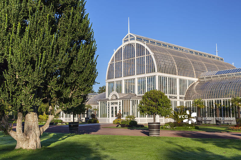 瑞典哥德堡公园棕榈屋图片素材