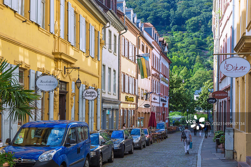 德国巴登-符腾堡州海德堡哈斯佩尔巷地理旅行图片素材