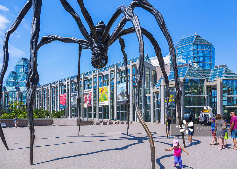 加拿大渥太华国家美术馆蜘蛛雕塑图片素材