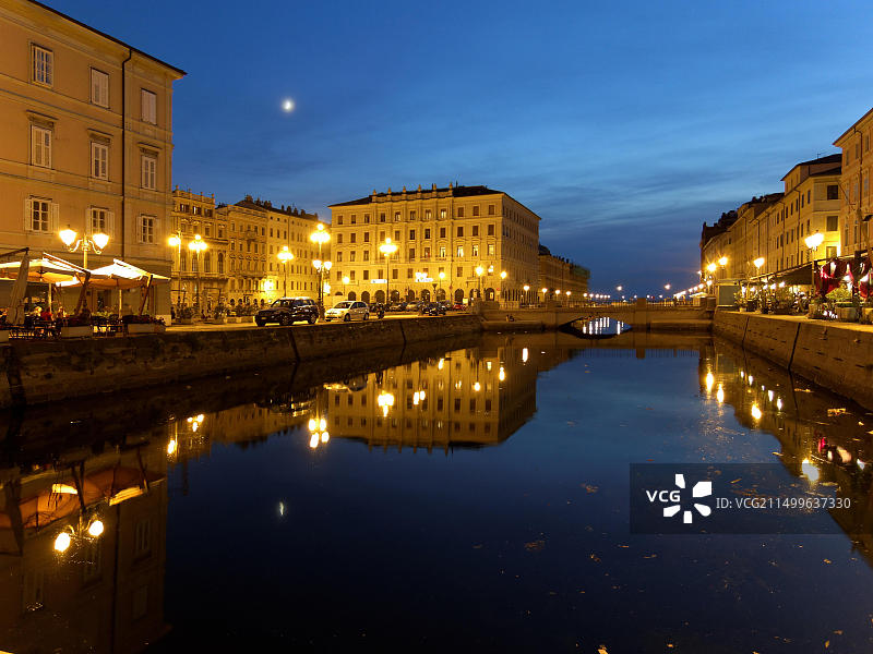 意大利弗留利威尼斯朱利亚大运河罗马大街图片素材
