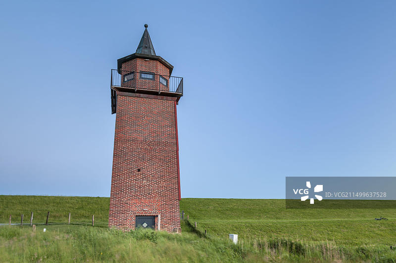 德国石勒苏益格-荷尔斯泰因达格比尔旧灯塔图片素材