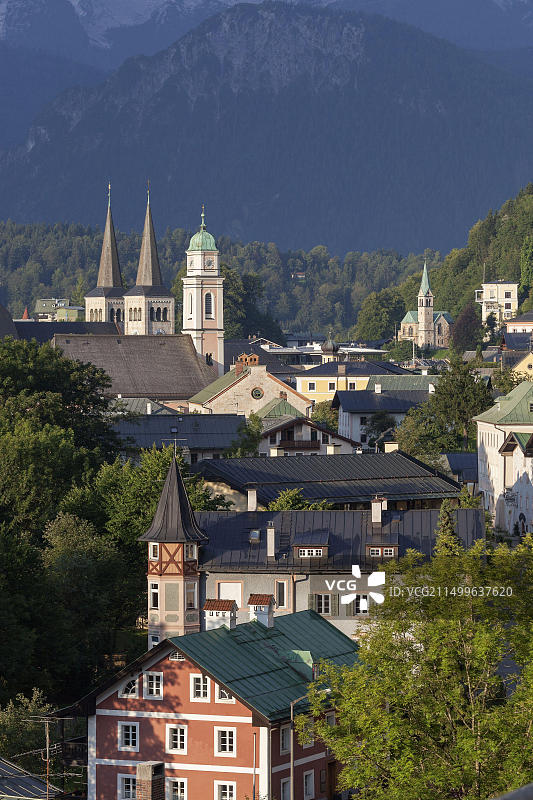 德国巴伐利亚贝希特斯加登教堂景观图片素材