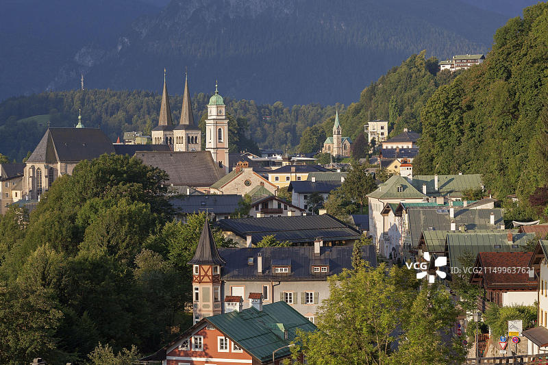 德国巴伐利亚贝希特斯加登教堂景观图片素材