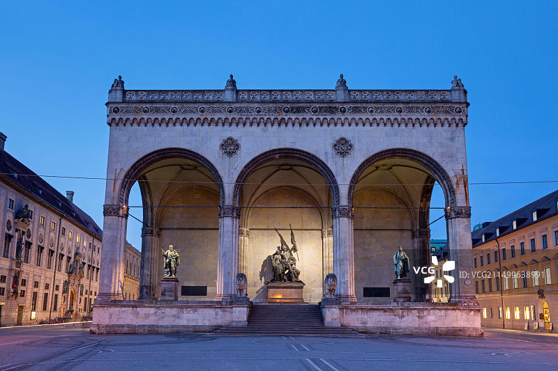 德国巴伐利亚州慕尼黑：音乐厅广场图片素材