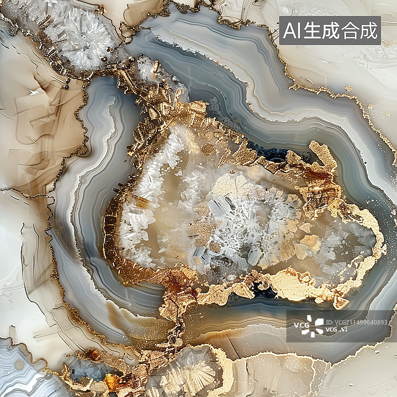 【AI数字艺术】高视角下的盐湖风景图片素材