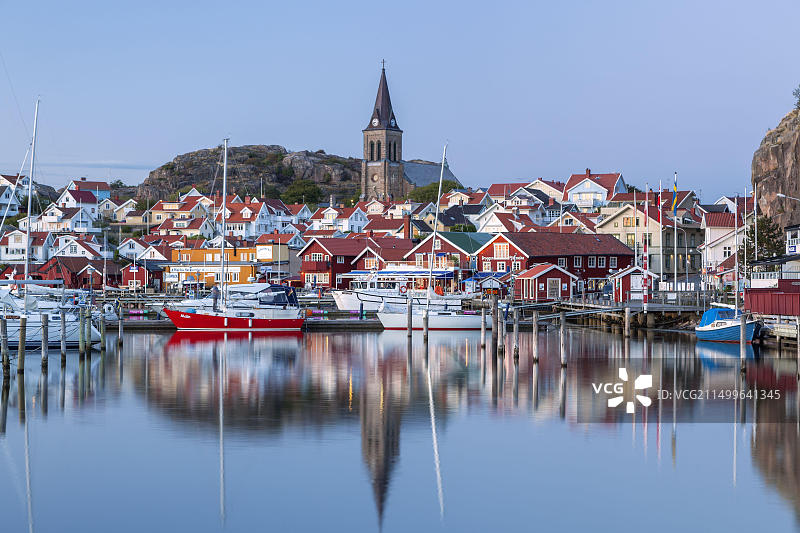 瑞典博胡斯伦峡湾小镇风光图片素材