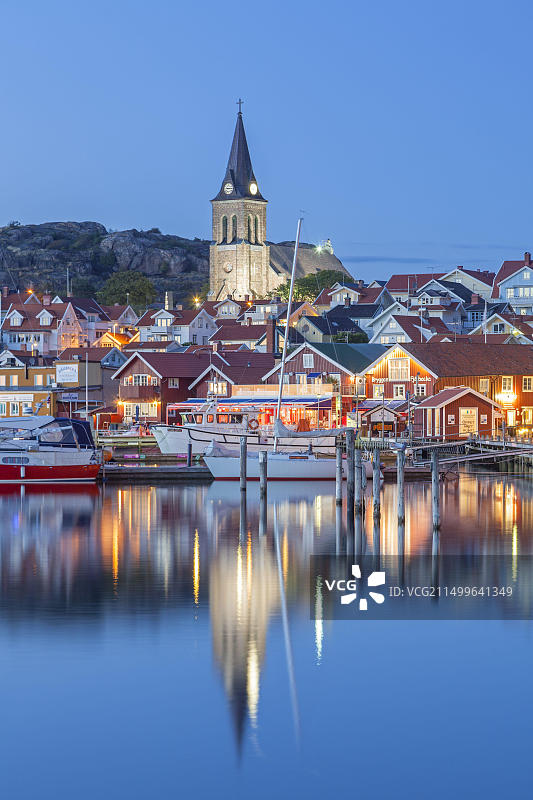 瑞典博胡斯伦峡湾小镇风光图片素材