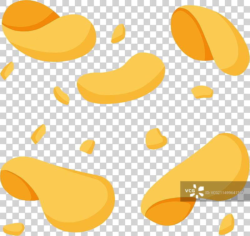 美食薯片卡通手绘免抠元素图片素材