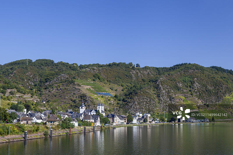 德国特雷斯-卡尔登：摩泽尔河风光图片素材