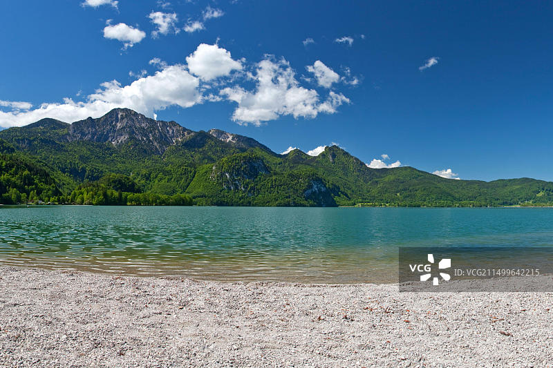 德国巴伐利亚科赫尔湖夏季风光图片素材