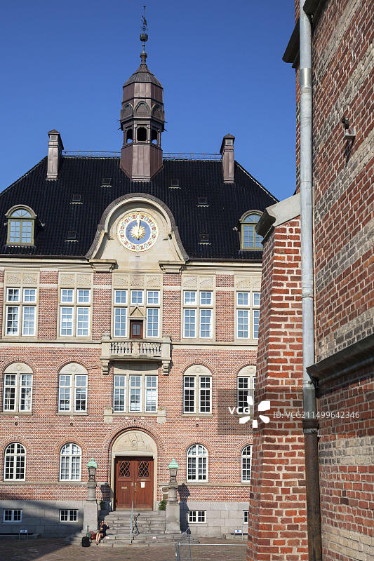 丹麦米特伊兰奥胡斯老城区法院图片素材