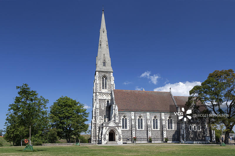 丹麦哥本哈根圣奥尔本教堂图片素材