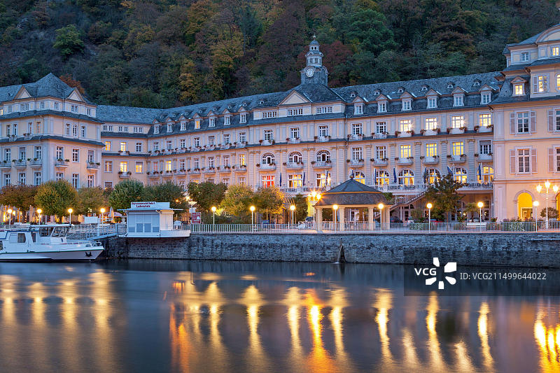 德国巴特埃姆斯疗养院拉恩河畔图片素材