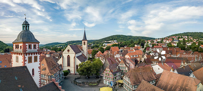 德国巴登-符腾堡州莫斯巴赫明信片图片素材