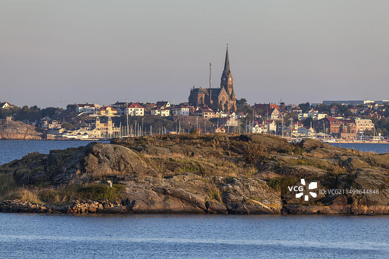 瑞典 Skaftoe 岛 Fiskebaeckskil 的景色图片素材