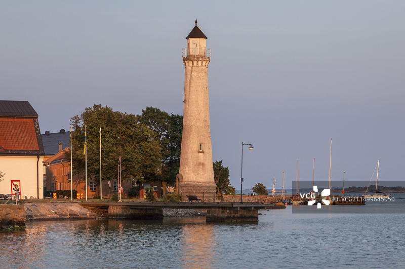 瑞典卡尔斯克鲁纳斯图姆霍尔门灯塔图片素材