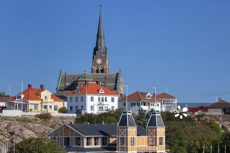 瑞典博胡斯伦吕瑟希尔房屋景观图片素材