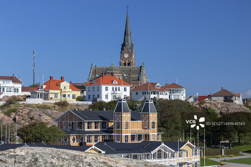 瑞典博胡斯伦吕瑟希尔房屋景观图片素材