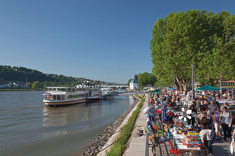 德国莱茵兰-普法尔茨州科布伦茨德国角跳蚤市场图片素材