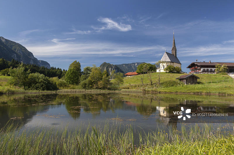 德国巴伐利亚州因泽尔圣尼古拉斯教堂图片素材