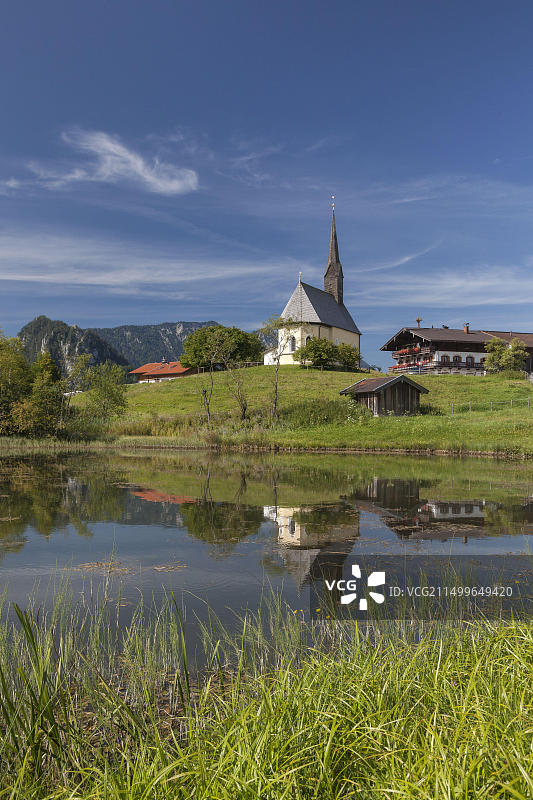 德国巴伐利亚州因泽尔圣尼古拉斯教堂图片素材