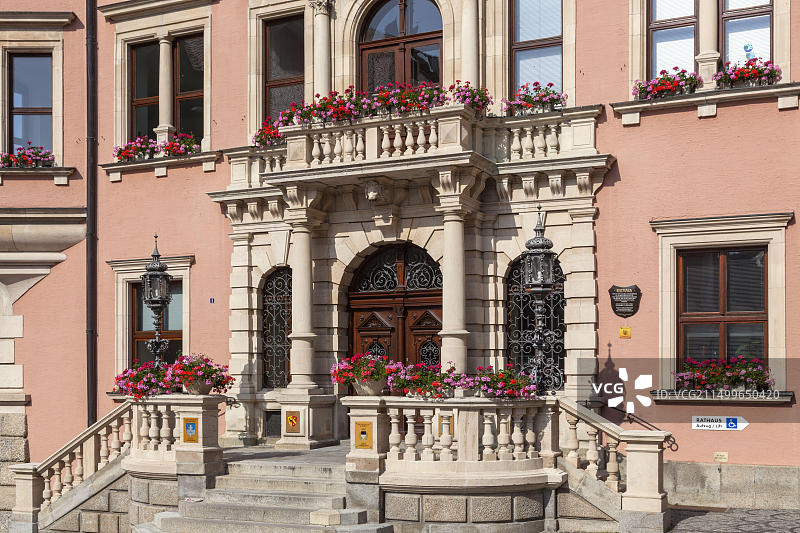 德国巴伐利亚考夫博伊伦市政厅图片素材