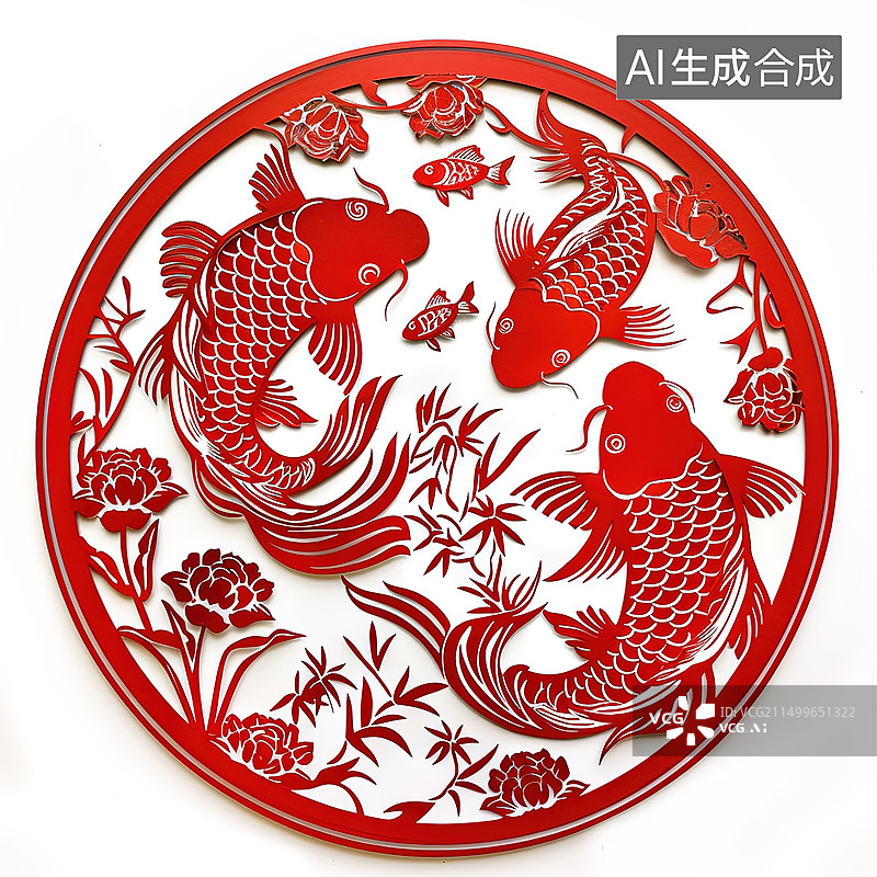 【AI数字艺术】剪纸：老鼠图片素材