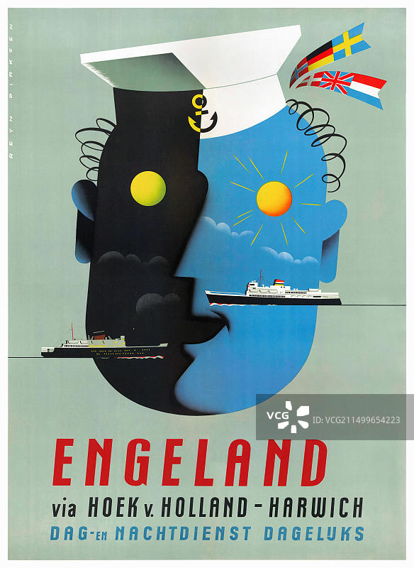 修复的复古旅行海报图片素材