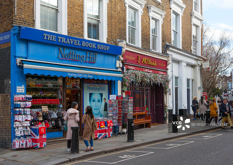 诺丁山旅行书店：《诺丁山》电影取景地图片素材