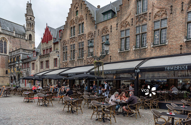 比利时布鲁日城堡广场图片素材