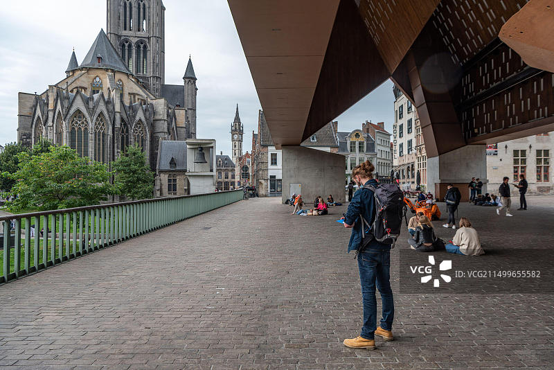 比利时根特的波尔耶市场图片素材