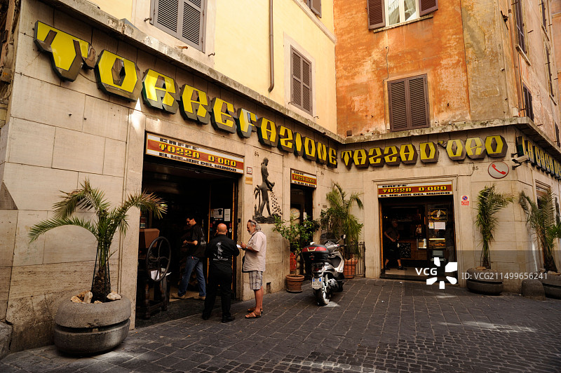 意大利罗马：金杯咖啡馆图片素材