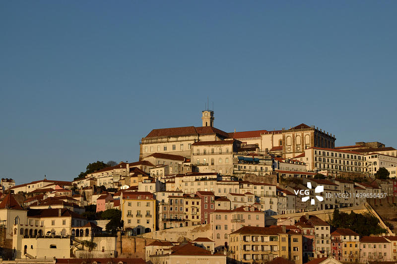 葡萄牙科英布拉古镇的傍晚景色图片素材