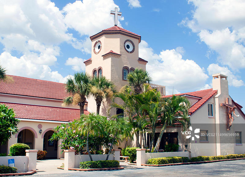 佛罗里达州马德拉海滩的教堂图片素材
