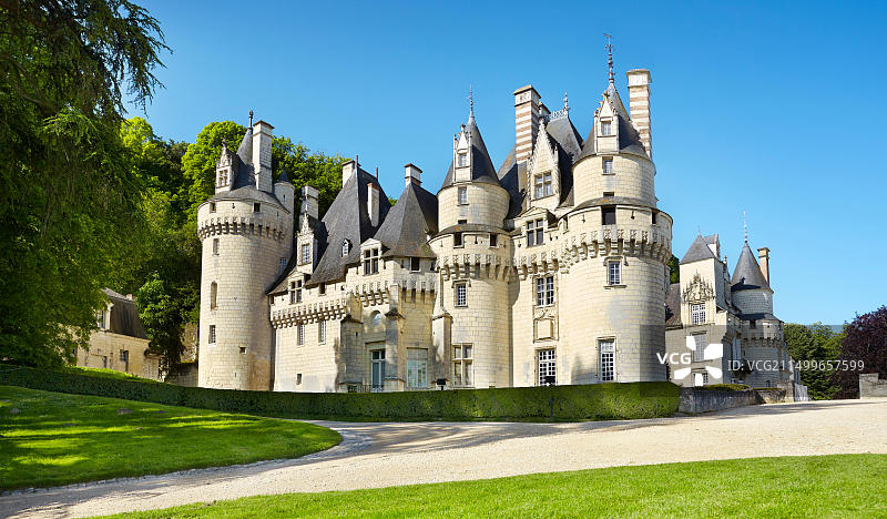 法国卢瓦尔河谷于塞城堡图片素材