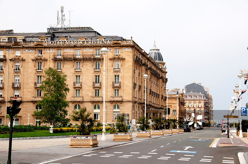 西班牙圣塞瓦斯蒂安玛丽亚·克里斯蒂娜酒店图片素材
