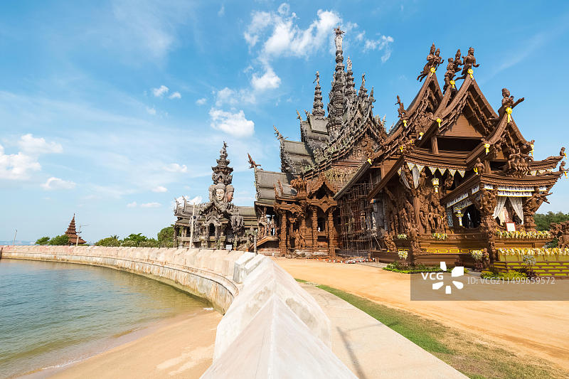 芭堤雅的真理寺图片素材