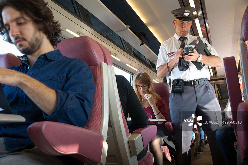 通勤列车旅行，法国国家铁路图片素材