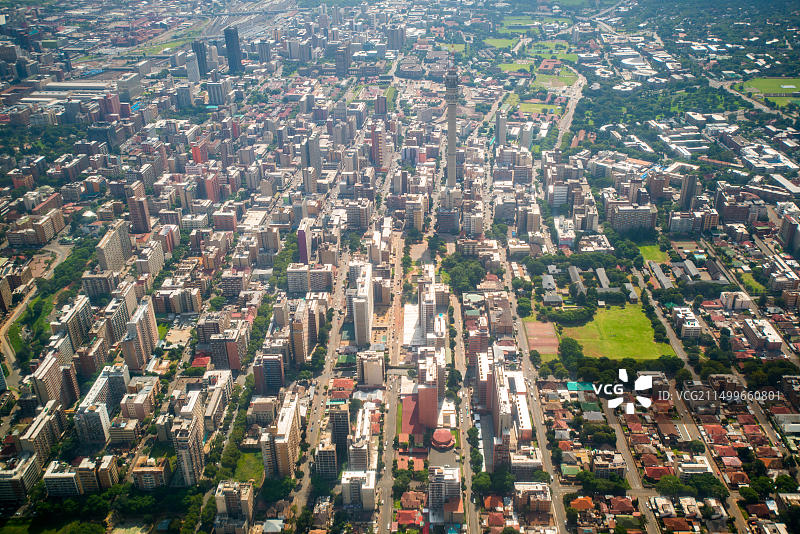 南非约翰内斯堡航拍图图片素材