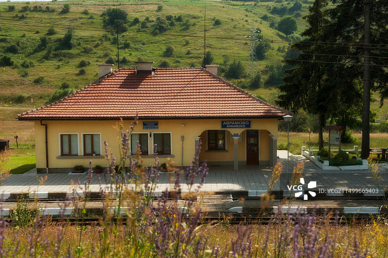 保加利亚巴尔干地区的火车旅行图片素材