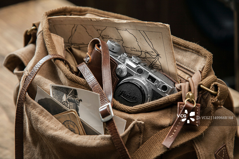 复古旅行摄影概念图片素材